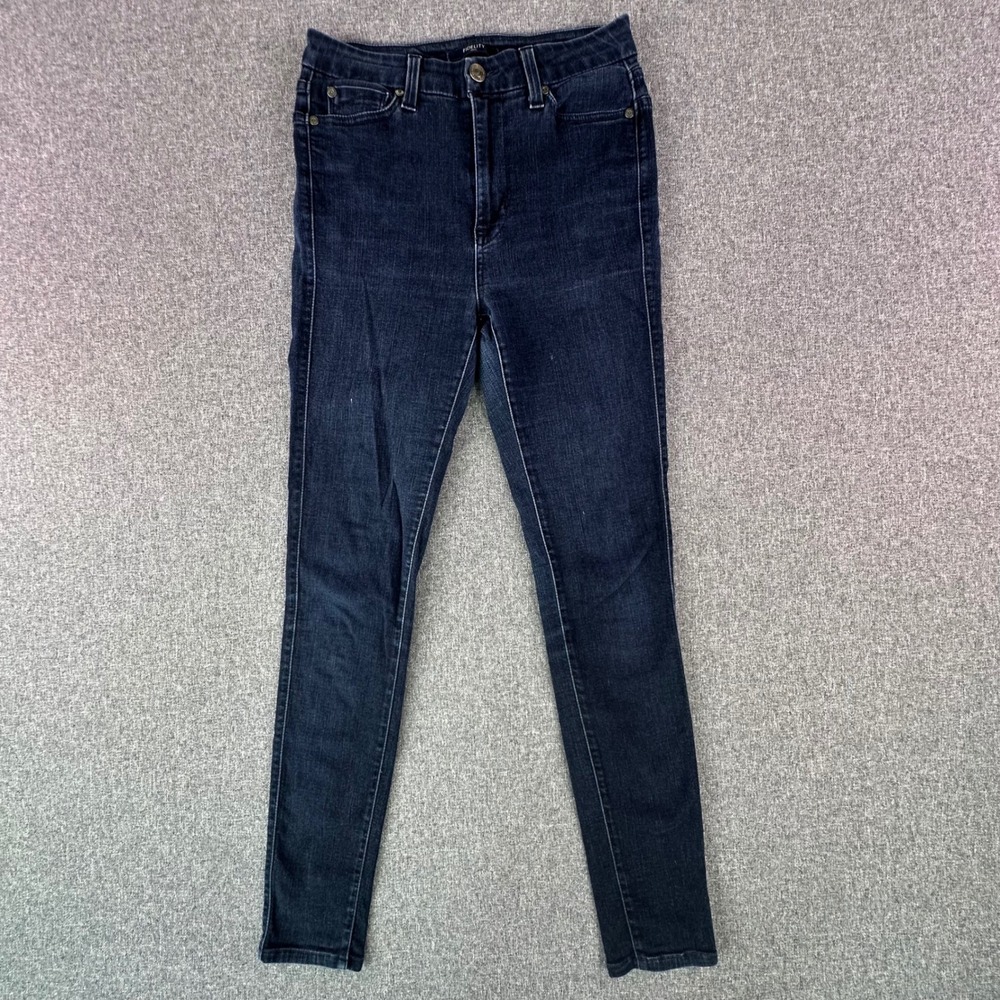 Fidelity Jeans Women 27 Triumph Belvedere Blue on Blue High Rise Ultra Skinny